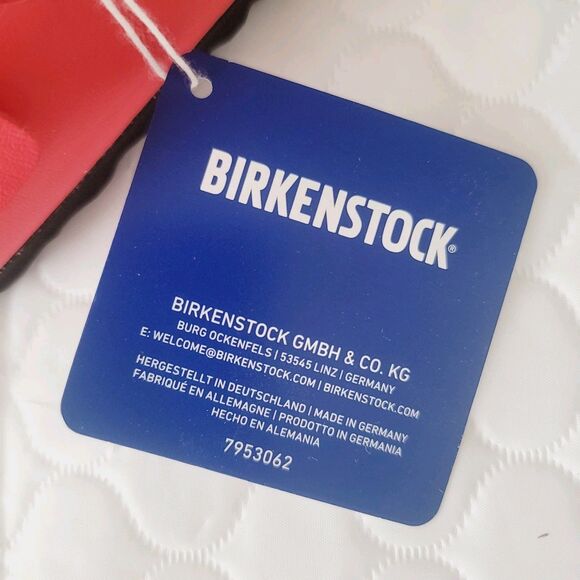 NWT Birkenstock Arizona Split Birko-Flor  Black Poppy Red Sandals Mens EU44 US11 main image 11